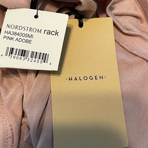 Halogen Back Keyhole Tank Top Pink Lightweight Knit Sleeveless Crewneck S - Picture 8 of 10